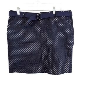 3/$25 Chaps by Ralph Lauren Size 12 Blue Polka Dot Skirt